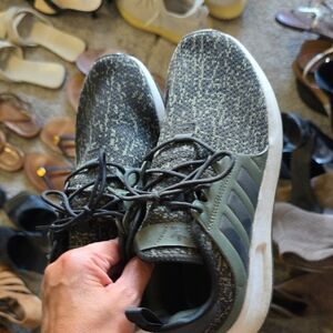 Adidas Black and Green Sneakers with Modern Silhouette